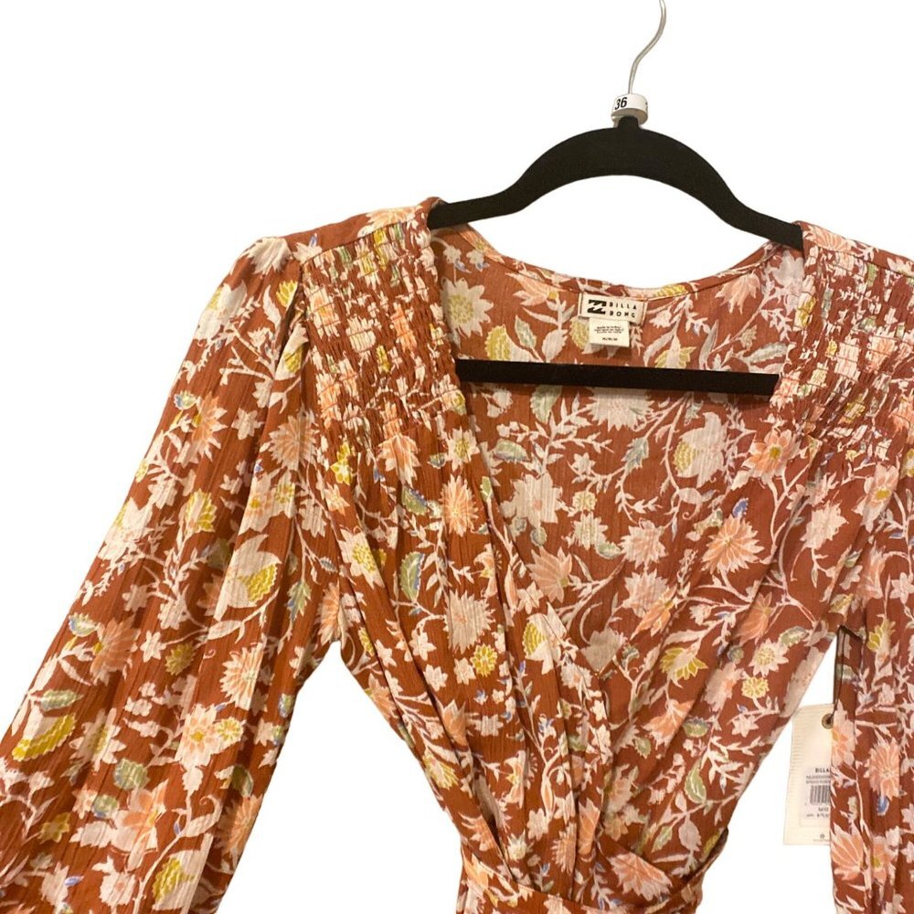 NWT BILLABONG Spring Romance Mini Wrap Dress, size Medium/10 - Picture 4 of 7